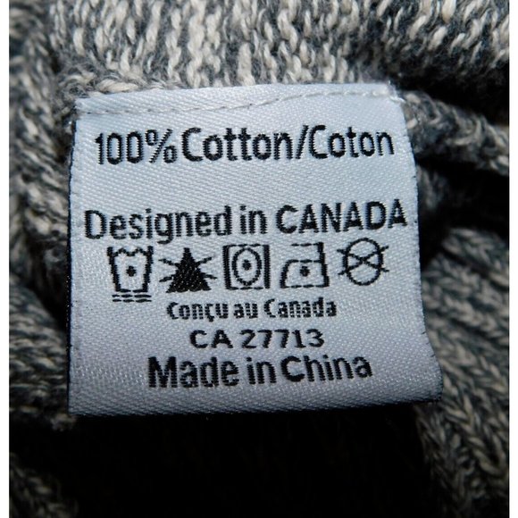 Wilfred Laurier University Canada Womens XL Renu Cabin Sweater Gray Purple - Picture 3 of 9